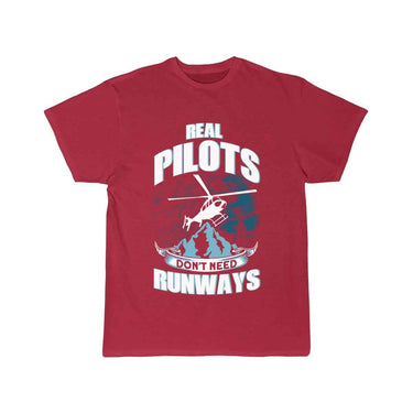 Real Pilots Don't Need Runways T-SHIRT THE AV8R